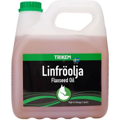 Trikem Vimital Linfrøolje - 3000 ml - Dyrefórtilskudd Trikem Vimital Linfrøolje - 3000 ml - Dyrefórtilskudd