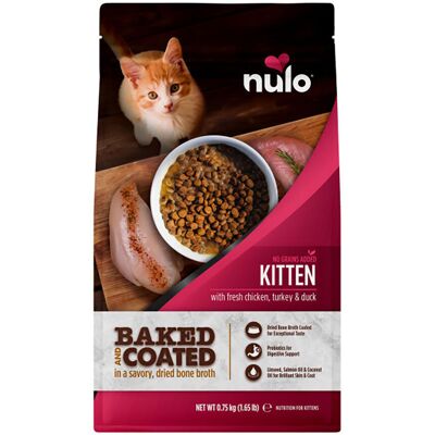 Nulo Baked & Coated Cat Kitten Fresh Chicken, Turkey & Duck Tørrfôr Til Kattunge Nulo Baked & Coated Cat Kitten Fresh Chicken, Turkey & Duck Tørrfôr Til Kattunge