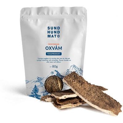 Sund Hundmat Frysetørket Oksevom 80 G Sund Hundmat Frysetørket Oksevom 80 G