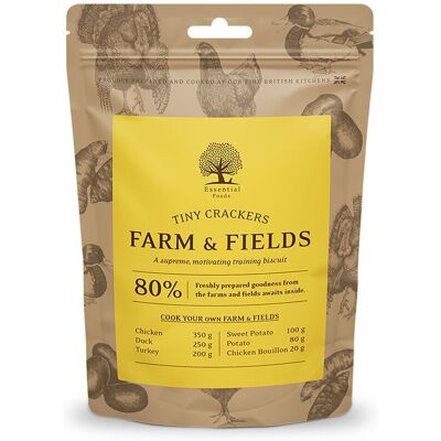 Essential Foods Farm & Fields Tiny Crackers Hundegodbiter 100 G Essential Foods Farm & Fields Tiny Crackers Hundegodbiter 100 G