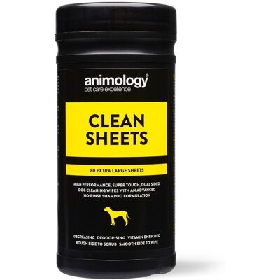 Animology Clean Sheets Pet Wipes - Alle Raser Animology Clean Sheets Pet Wipes - Alle Raser