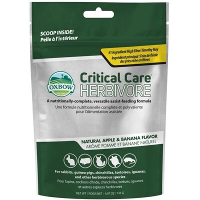 Dechra 141 g Critical Care Herbivore Eple-Banana - Dyrefor Dechra 141 g Critical Care Herbivore Eple-Banana - Dyrefor