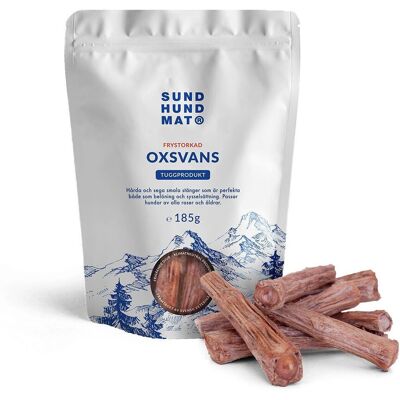 Sund Hundmat Frysetørket Oksehale 185 G Sund Hundmat Frysetørket Oksehale 185 G