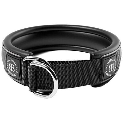 BullyBillows Hundehalsbånd Halvstrup Reflekterende Svart 4 Cm BullyBillows Hundehalsbånd Halvstrup Reflekterende Svart 4 Cm