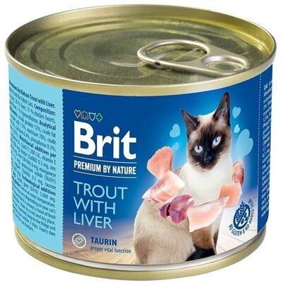 BRIT Premium by Nature Ørret med Lever 200 g - Kattemat BRIT Premium by Nature Ørret med Lever 200 g - Kattemat