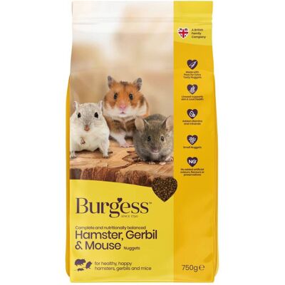 Burgess Hamster, Gerbil & Mouse 750 G Burgess Hamster, Gerbil & Mouse 750 G