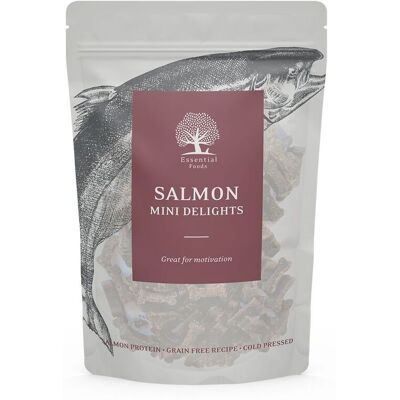Essential Foods Salmon Mini Delights Hundegodbiter 100 G Essential Foods Salmon Mini Delights Hundegodbiter 100 G