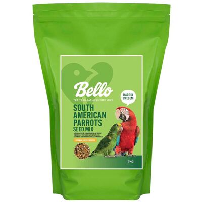Bello South American Parrot Seed Mix Fuglemat Til Søramerikansk Papegøye Bello South American Parrot Seed Mix Fuglemat Til Søramerikansk Papegøye