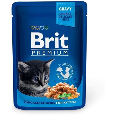 Brit Care Brit Premium Kitten Kylling - Våt kattemat - 100g Brit Care Brit Premium Kitten Kylling - Våt kattemat - 100g