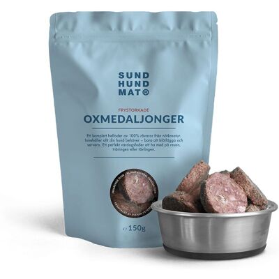 Sund Hundmat Frysetørket Oksemedaljong 150 G Sund Hundmat Frysetørket Oksemedaljong 150 G