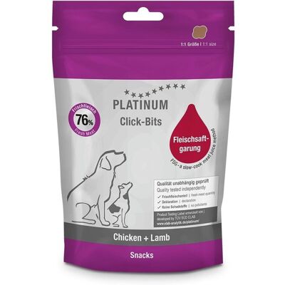 Platinum Click Bits Hundegodteri Kylling Og Lam Platinum Click Bits Hundegodteri Kylling Og Lam