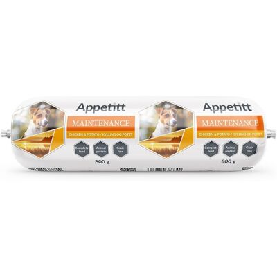 Appetitt Dog Maintenance Chicken & Potato Våtfôr Til Hund 800 G Appetitt Dog Maintenance Chicken & Potato Våtfôr Til Hund 800 G