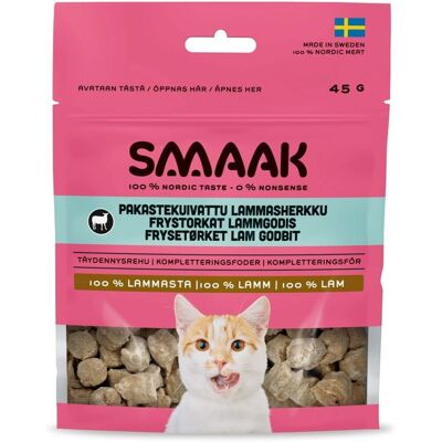 Smaak Cat Frysetørkede Kattegodbiter Lam 45 G Smaak Cat Frysetørkede Kattegodbiter Lam 45 G