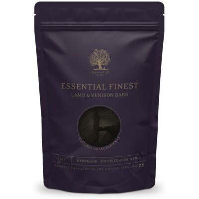 Essential Foods Finest Lamb & Venison Bars Hundegodbiter 100 G Essential Foods Finest Lamb & Venison Bars Hundegodbiter 100 G