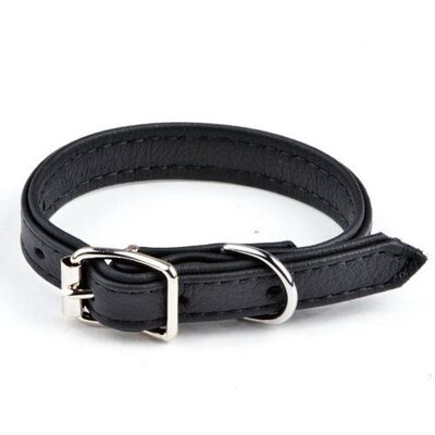 Feel Leather - Feel - Svart - 15mm x 35cm - Hundehalsbånd Feel Leather - Feel - Svart - 15mm x 35cm - Hundehalsbånd