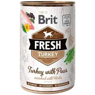 Brit Fresh Cans Turkey With Peas 400 G Brit Fresh Cans Turkey With Peas 400 G
