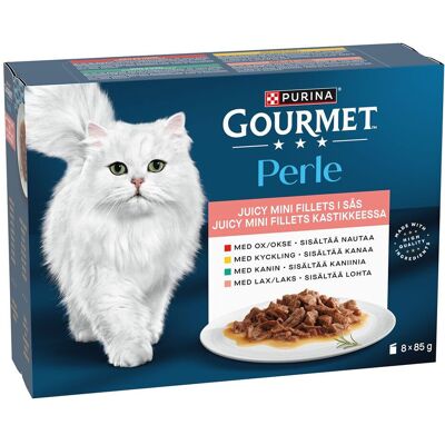 Gourmet Perle Mini Fillets I Saus Våtfôr Til Katt 8x85 G Gourmet Perle Mini Fillets I Saus Våtfôr Til Katt 8x85 G