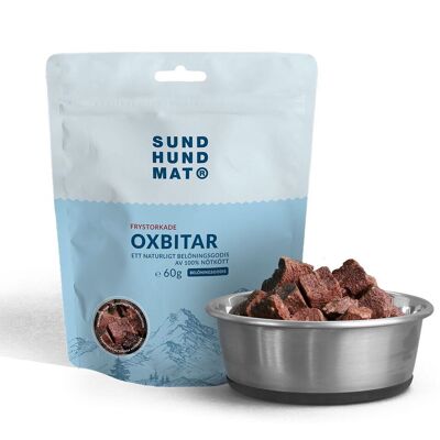 Sund Hundmat Frysetørket Oksebiter 60 G Sund Hundmat Frysetørket Oksebiter 60 G