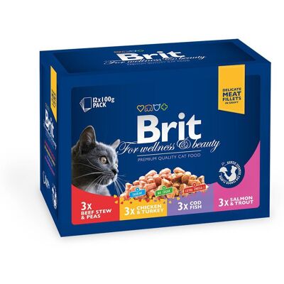 Brit Family Plate Kattemat Kylling Kalkun Kalv Torsk Brit Family Plate Kattemat Kylling Kalkun Kalv Torsk