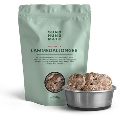 Sund Hundmat Frysetørket Lammedaljonger 150 G Sund Hundmat Frysetørket Lammedaljonger 150 G