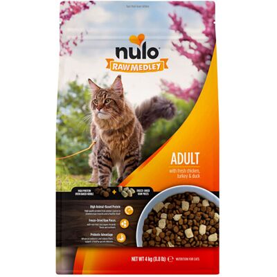 Nulo Raw Medley Cat Adult Fresh Chicken, Turkey & Duck Tørrfôr Til Katt Nulo Raw Medley Cat Adult Fresh Chicken, Turkey & Duck Tørrfôr Til Katt