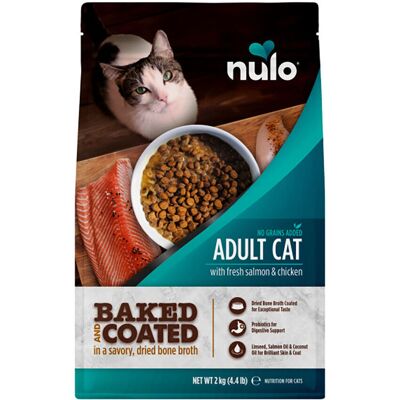 Nulo Baked & Coated Cat Adult Fresh Salmon & Chicken Tørrfôr Til Katt Nulo Baked & Coated Cat Adult Fresh Salmon & Chicken Tørrfôr Til Katt