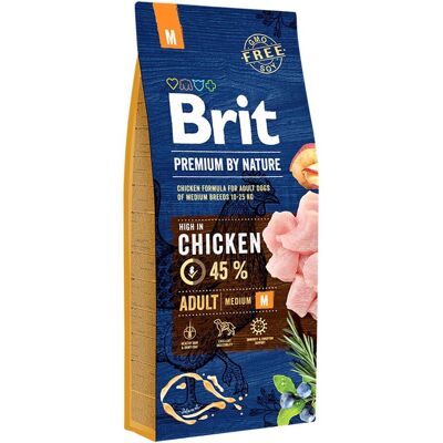 Brit Premium By Nature Dog Adult Medium Chicken Brit Premium By Nature Dog Adult Medium Chicken