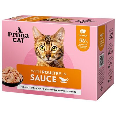 PrimaCat Poultry In Gravy 12x85 G PrimaCat Poultry In Gravy 12x85 G