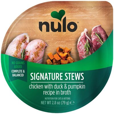 Nulo Signature Stews Cat Chicken With Duck & Pumpkin In Broth Våtfôr Til Katt 79 G Nulo Signature Stews Cat Chicken With Duck & Pumpkin In Broth Våtfôr Til Katt 79 G