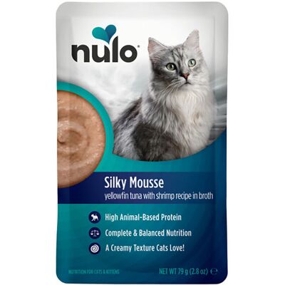 Nulo Silky Mousse Cat Yellowfin Tuna With Shrimp In Broth Våtfôr Til Katt 79 G Nulo Silky Mousse Cat Yellowfin Tuna With Shrimp In Broth Våtfôr Til Katt 79 G
