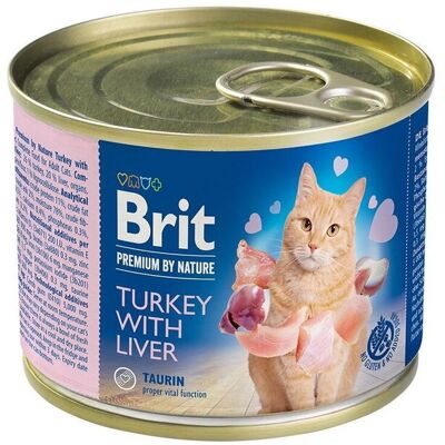 Brit Premium By Nature Cat Turkey With Liver 200 G Brit Premium By Nature Cat Turkey With Liver 200 G
