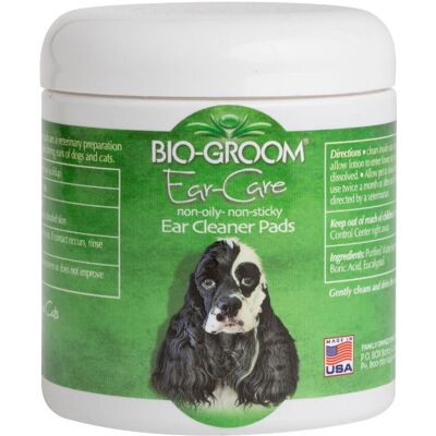 Bio-Groom - Ørepleieputter - 25 stk - for hunder og katter - Ear care pads Bio-Groom - Ørepleieputter - 25 stk - for hunder og katter - Ear care pads