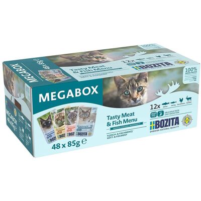 Bozita Våtfôr Til Katt Megapack Biter I Saus 48x85 G Bozita Våtfôr Til Katt Megapack Biter I Saus 48x85 G