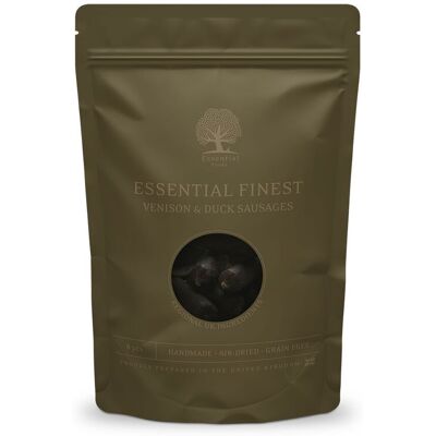 Essential Foods Finest Venison & Duck Sausages Hundegodbiter 110 G Essential Foods Finest Venison & Duck Sausages Hundegodbiter 110 G