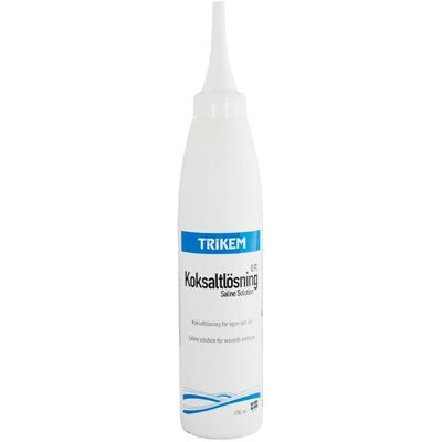 Trikem Saltvannsløsning - 200ml - Sår & Øyepleie Trikem Saltvannsløsning - 200ml - Sår & Øyepleie