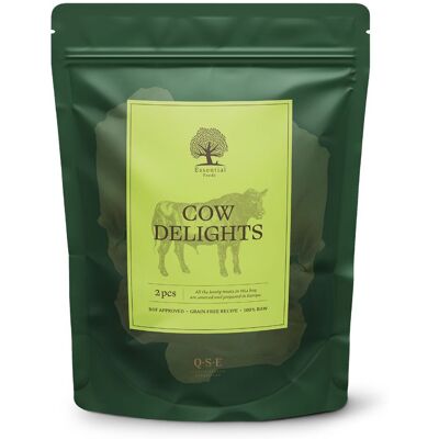 Essential Foods Cow Delights Tørkede Okseører 150 G Essential Foods Cow Delights Tørkede Okseører 150 G