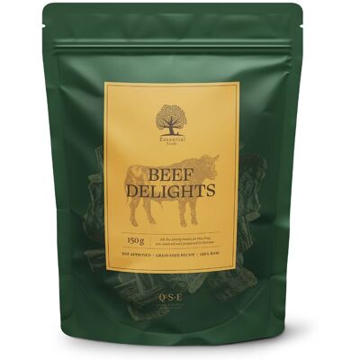 Essential Foods Beef Delights Hundegodbiter 150 G Essential Foods Beef Delights Hundegodbiter 150 G