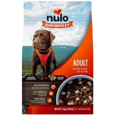 Nulo Raw Medley Dog Adult Fresh Chicken, Oats & Turkey Tørrfôr Til Hund Nulo Raw Medley Dog Adult Fresh Chicken, Oats & Turkey Tørrfôr Til Hund