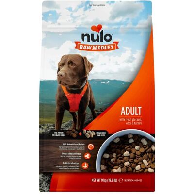 Nulo Raw Medley Dog Adult Fresh Chicken, Oats & Turkey Tørrfôr Til Hund Nulo Raw Medley Dog Adult Fresh Chicken, Oats & Turkey Tørrfôr Til Hund