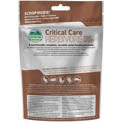 Oxbow Critical Care Herbivore Fine Grind 100 G Oxbow Critical Care Herbivore Fine Grind 100 G