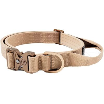 BullyBillows Combat Hundehalsbånd Med Håndtak Beige Xs 2,5 Cm BullyBillows Combat Hundehalsbånd Med Håndtak Beige Xs 2,5 Cm