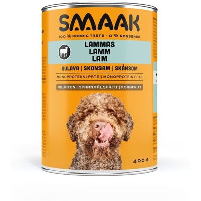 Smaak Dog Adult Kornfri Lam, 400 G Smaak Dog Adult Kornfri Lam, 400 G