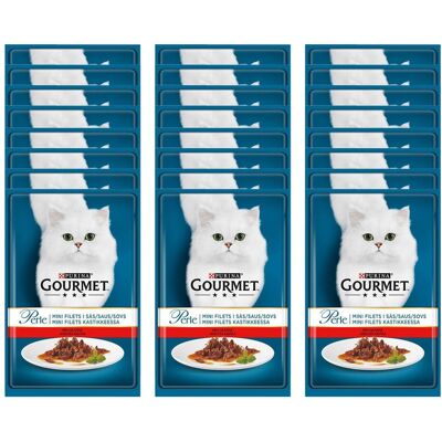 Gourmet Perle Mini Fillets I Saus Okse 26x85 G Gourmet Perle Mini Fillets I Saus Okse 26x85 G