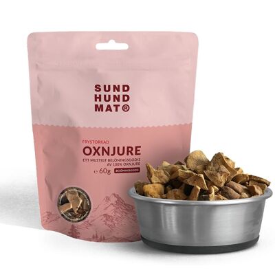 Sund Hundmat Frysetørket Oksenyre 60 G Sund Hundmat Frysetørket Oksenyre 60 G