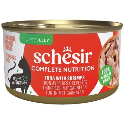 Schesir Tunfisk med Reker i Gelé - Kattemat Schesir Tunfisk med Reker i Gelé - Kattemat