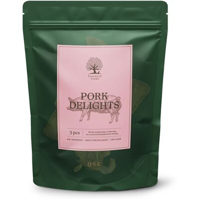 Essential Foods Pork Delights Tørkede Grisører 150 G Essential Foods Pork Delights Tørkede Grisører 150 G