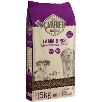 Carrier Lam & Ris Hundemat - Følsom Fordøyelse - 15kg Carrier Lam & Ris Hundemat - Følsom Fordøyelse - 15kg