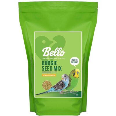 Bello Budgie Seed Mix Fuglemat Til Undulat 4 Kg Bello Budgie Seed Mix Fuglemat Til Undulat 4 Kg