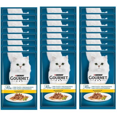 Gourmet Perle Mini Fillets I Saus Kylling 24x85 G Gourmet Perle Mini Fillets I Saus Kylling 24x85 G