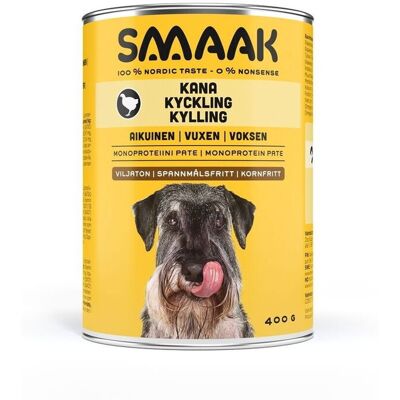Smaak Dog Adult Spannmålsfri Kylling 400 G Smaak Dog Adult Spannmålsfri Kylling 400 G
